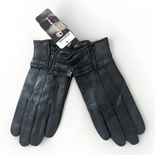 Quirinus USA Men’s Black Buttery Leather Thermal Insulation Gloves Sz: S NWT