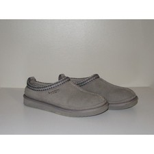Koolaburra by UGG Tipton Men's 8 Gray Suede Faux Fur Slip On Slippers