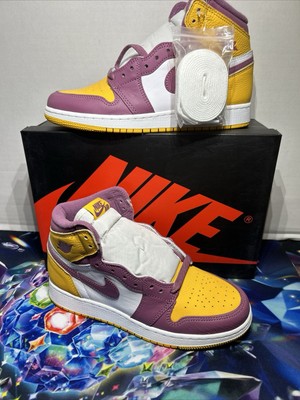 Nike Air Jordan 1 Retro High OG Brotherhood GS White Gold Bordeaux 575441 706