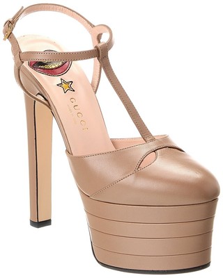 Gucci Leather Platform Pump Women's