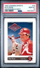 143133371 Pete Rose 1992 Legends Sports NSCC #C5 PSA 10
