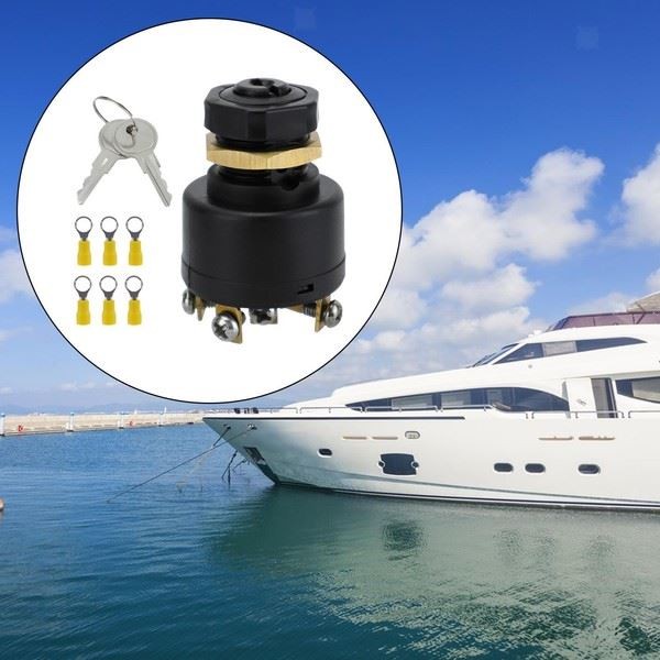 Eurowagens Schalter ZüNdschloss Heavy Duty FüR Innenbord AußEnbord Boote ZubehöR-image