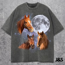 Three Horse Rodeo Cowboy Vintage Comfort Tee