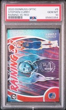 2020 DONRUSS OPTIC STEPHEN CURRY RAINING 3S-RED #5 GEM MT PSA 10