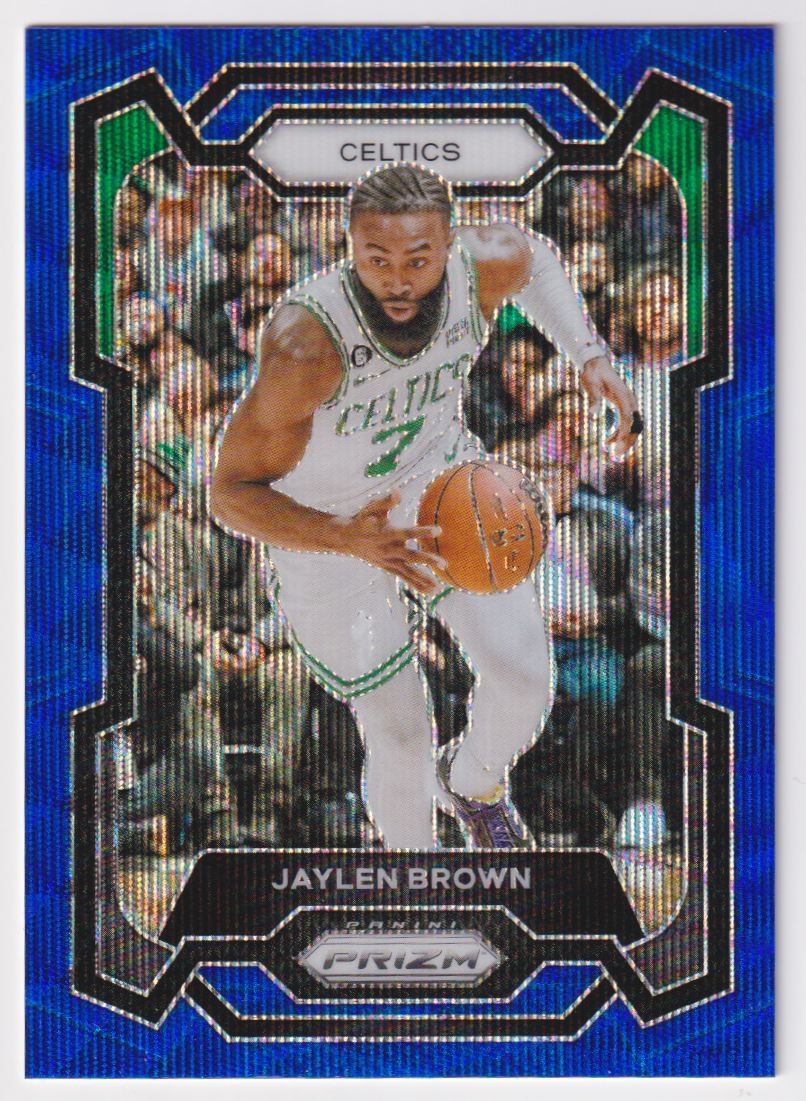 2023-24 Panini Prizm Prizms Blue Jaylen Brown Boston Celtics #31