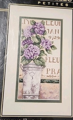 The Gold Collection Petites 65092 Hydrangea Floral Counted Cross Stitch Kit 2008