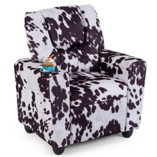 Kids Recliner with Cup Holder w/Adjustable Backrest  Footrest for Boys  Girls