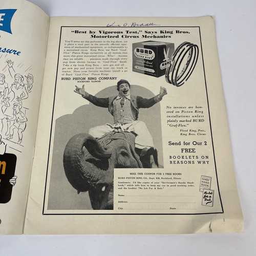 Vtg Circus Magazine Program 40s 50s King Bro Ringling Bros Spangles Clyde Beatty - Picture 13 of 17