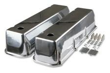 6873g Mr. Gasket Cast Aluminum Tall Valve Covers - Polished