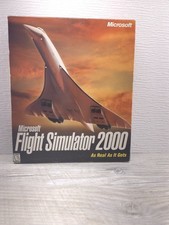 Microsoft Flight Simulator 2000 PC Big Box Game Vintage Concorde Edition Manual