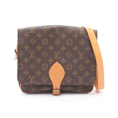 Louis Vuitton Cartesiere GM Shoulder Bag Monogram Leather Brown M51252
