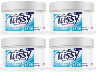 Tussy Underarm Cream Deodorant 4 Pack 1.7oz Powder Fresh Multi Pack