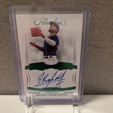 Panini Flawless Signatures Randy Arozarena FS-AR Emerald /5 Tampa Bay Rays