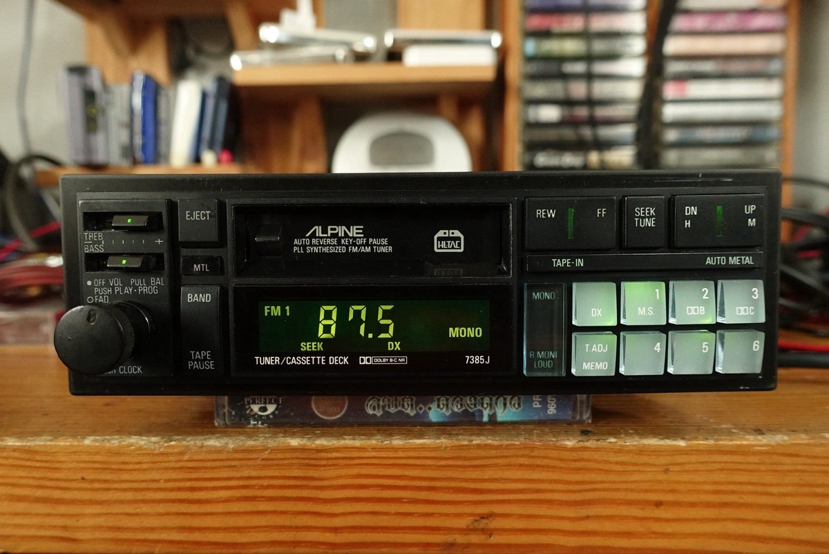 Alpine 7385J. Top Deck From 80's. Cassette/Fm108/Aux-Bluetooth. | eBay