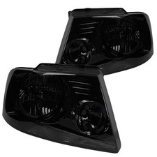 Fit 2004-2008 Ford F150 Pickup Headlights Smoke Lens Head Lights Lamps Pair