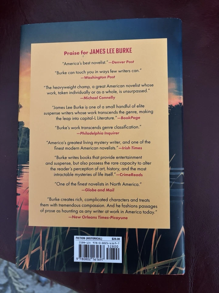 Flags On the Bayou a Novel by James Lee Burke (2023, Hardcover) - Image 2 of 4