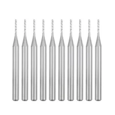 10pcs 0.9mm Carbide End Mill Engraving Router Bits for PCB Machine 1/8" Shank