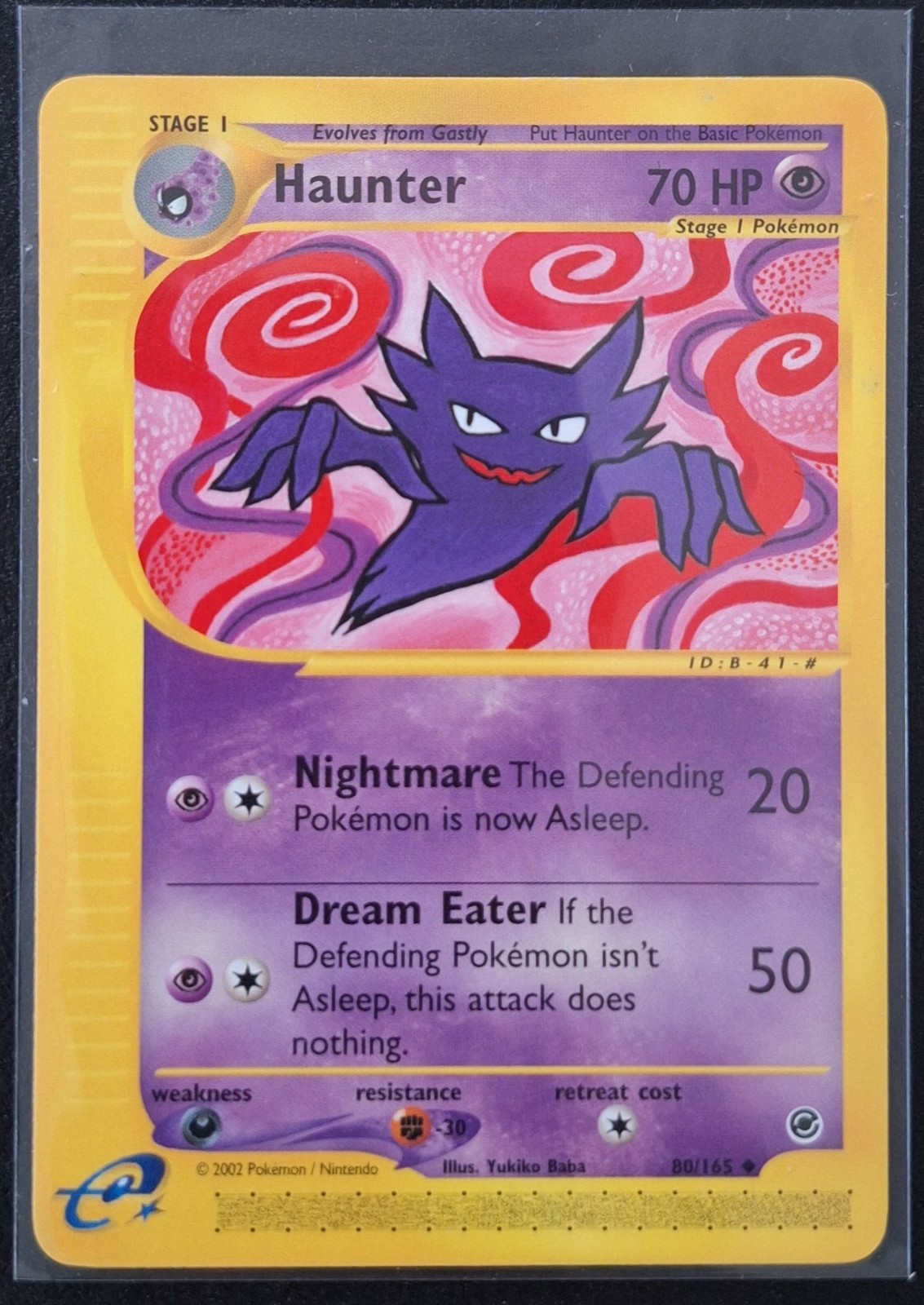 Pokemon -Haunter 80/165 - Uncommon - Expedition - Mint