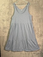 Gap Light Heathered Blue Layered Tank Dress Coverup Size XL