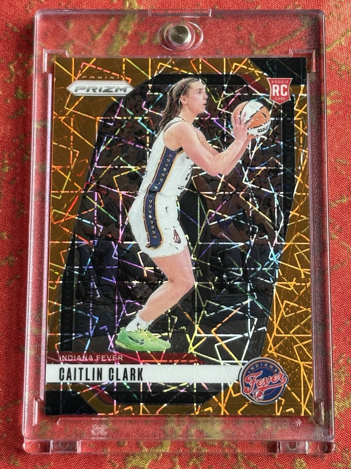 2024 Panini WNBA Prizm Caitlin Clark Orange Velocity #22 RC Rookie Indiana Fever