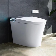 Smart Bidet Toilet 10" Rough-in with Instant Warm Water,Elongated Heated Seat