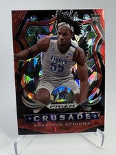 2020-21 Panini Prizm Draft Picks Collegiate #88 Precious Achiuwa Red Ice Crusade