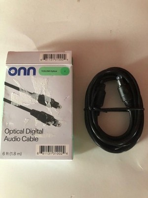 onn Optical Digital Audio Cable, 6 ft.