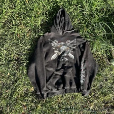 Vintage Orange County Choppers Hoodie Sz Xl Sleeve Sword Hit Super Clean Odm Tag