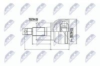 NTY Gelenksatz, Antriebswelle NPZ-MZ-047 FüR Mazda