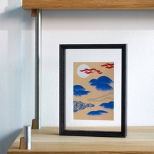 MOEBE Standing Frame A5, Black/Oak (Danish Nordic Design)