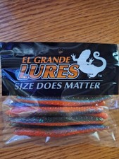 El Grande lures Hatch Match Stick worms All colors.  8 bags, 10 per bag.