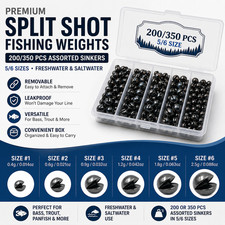 200/350 Pcs Split Shot Fishing Weights   Prem...
