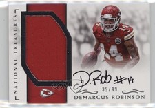 2016 Panini National Treasures 35/99 Demarcus Robinson #RMS-DR Auto 09q5