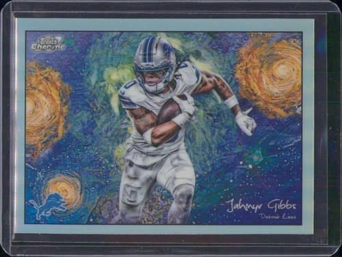 Jahmyr Gibbs Stars in the Night 2025 Topps Chrome Cosmic #STN-15 Detroit Lions