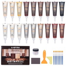 Wood Furniture Repair Kit - 18 Colors Wood Filler Hardwood Laminate Vinyl Flo...
