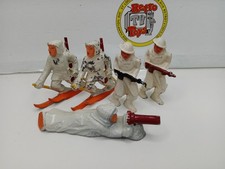 MANOIL LEAD SKIER SOLDIER FINN MACHINE GUN WHITE BARCLAY SNOW SKIER LOT