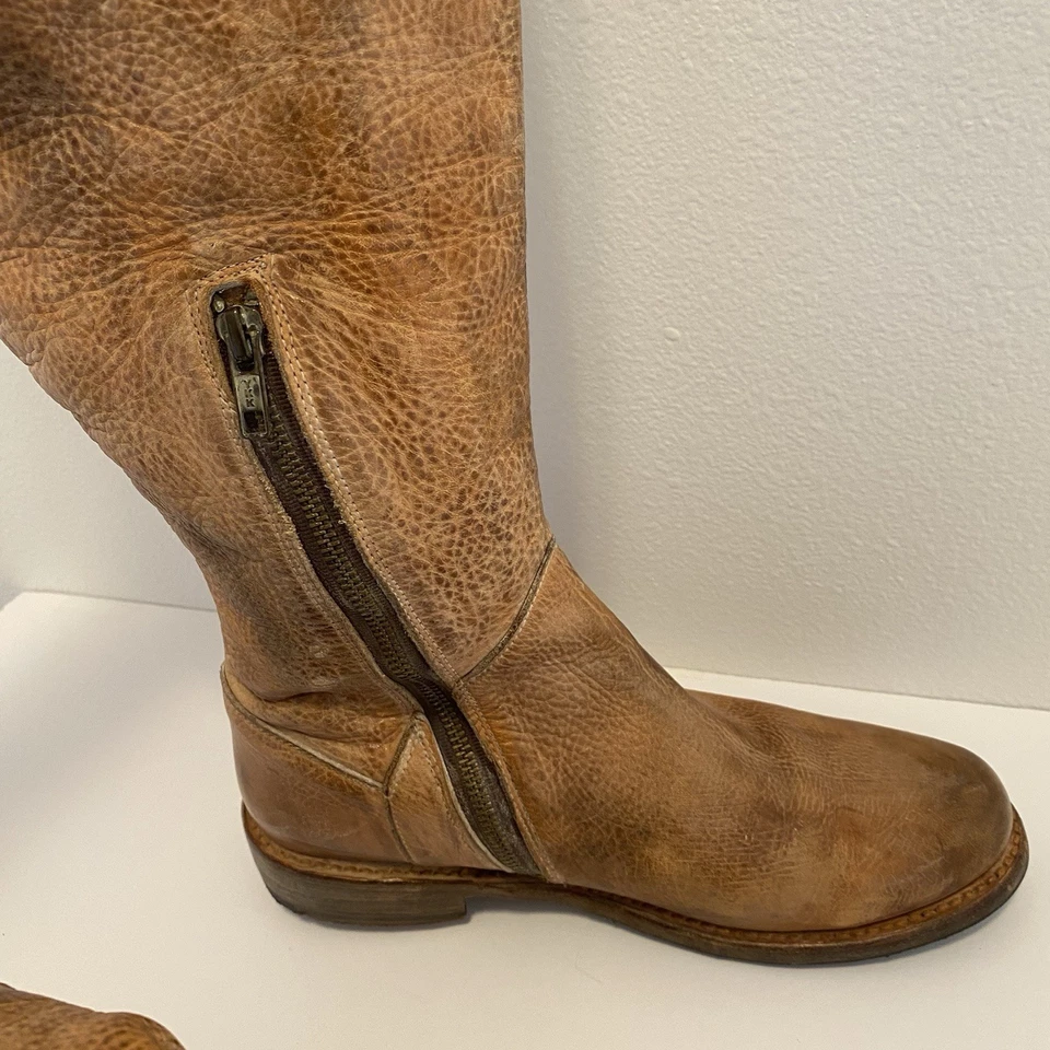 Bed Stu Women's Cobbler Series Manchester Distressed Leather Tall Boots Size 8 - Image 4 of 4