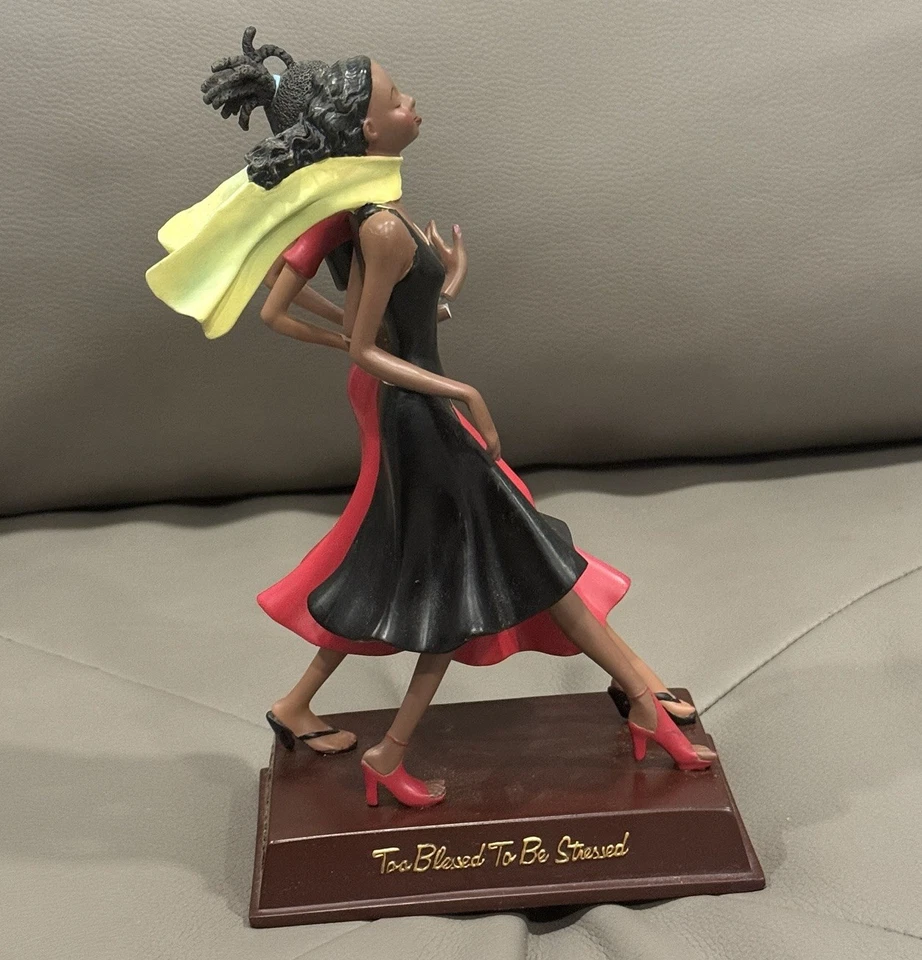 Figura Dorothy Allen de Expresiones Afroamericanas DEMASIADO BENDECIDA PARA SER ESTRESADA Foto 3 de 4