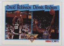 1991-92 NBA Hoops League Leaders David Robinson Dennis Rodman #311 HOF 11qd