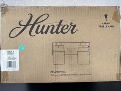 Hunter Devon Park Onyx Bengal Two Light Vanity