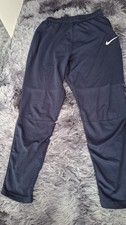Nike Dri-Fit Junior Boys Track Pants Navy Blue Joggers Size XL