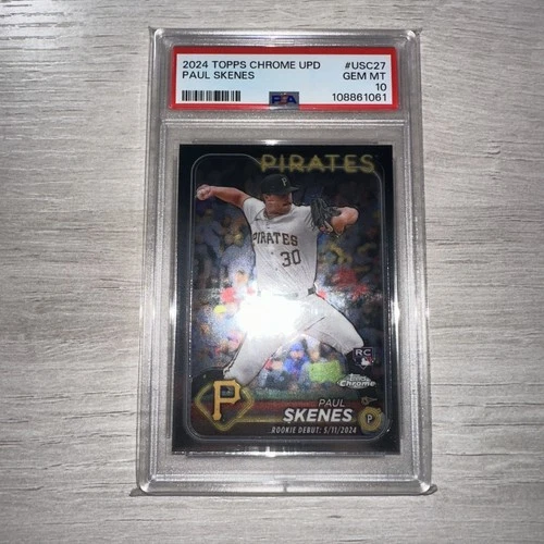 2024 Topps Chrome Update Paul Skenes RC Rookie #USC27 Pirates PSA 10