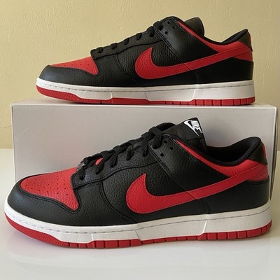 Nike Dunk Low Retro Bred Men s Size 13 Nike By You Tumbled Leather