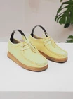 Clarks Originals Women's Yellow Suede Wallabee Shoes Size 37.5