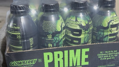 #ad Prime Hydration Sports Drink by Logan Paul amp; KSI 16.9 oz Glowberry Pack of 12 $37.99