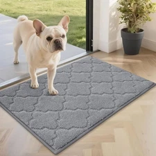 JSEI Door Mat 20" x 32", Non-Slip Dirt Trapper Door Mats Indoor Entryway Rugs Wa