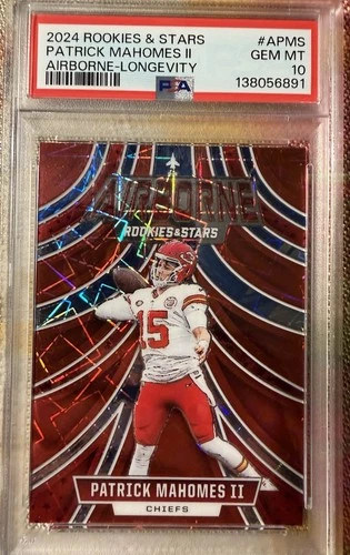 2024 Panini Rookies & Stars Airborne Patrick Mahomes II #A-PMS Longevity PSA 10