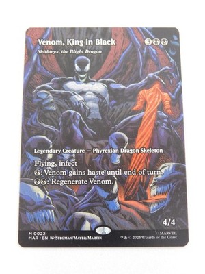 Venom King in Black Non-Foil Borderless Spider-Man Magic the