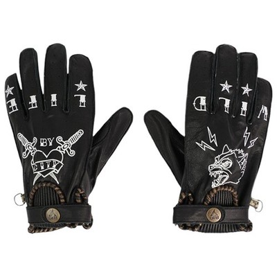 ByCity Second Skin Handschuhe - Tattoo schwarz