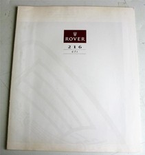 ROVER 216 GTi Brochure vendita auto LF